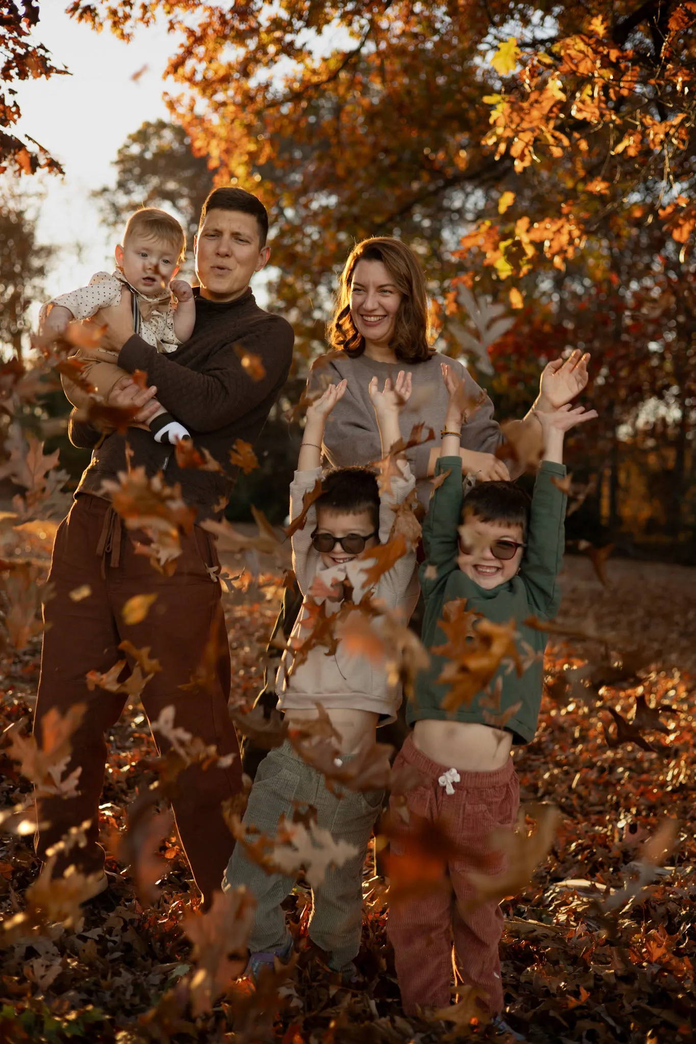 Autumn Family Session with Four Kids